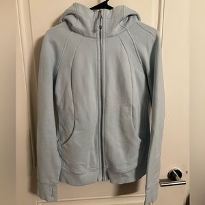 Lululemon Scuba Full Zip Hoodie Light Blue